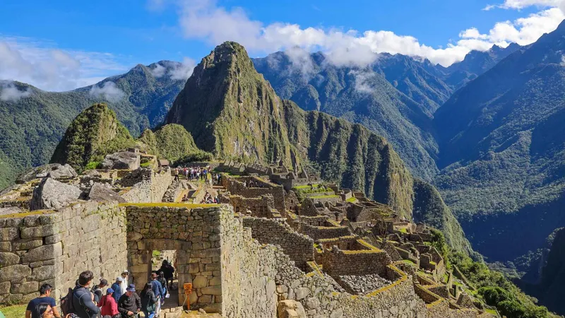 Guide walking the Royalty Route at Machu Picchu with a last-minute entry ticket, Peru