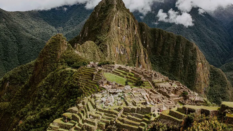 Superior class train carriage traveling through the Andes to Machu Picchu, Peru