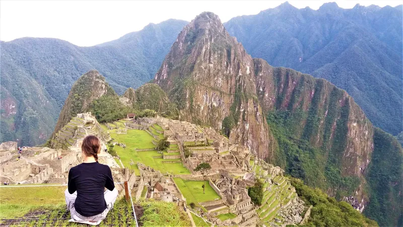 Private guide walking with travelers through cloud forest near Machu Picchu, Aguas Calientes